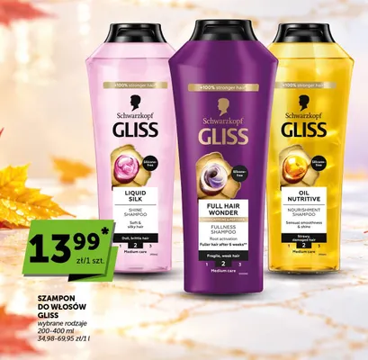 Szampon do włosów Gliss Oil Nutritive promocja w ABC