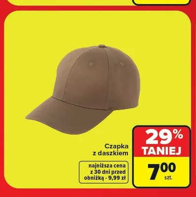 Czapka z daszkiem promocja w Carrefour