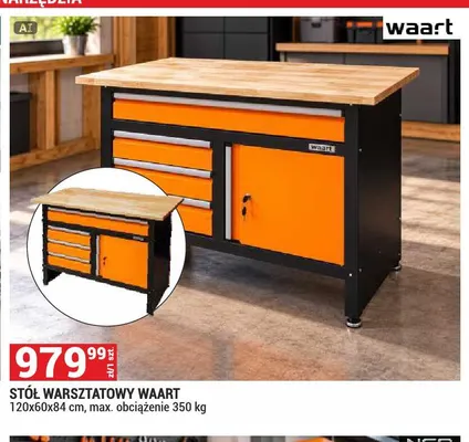 Stół warsztatowy Waart promocja w Merkury Market