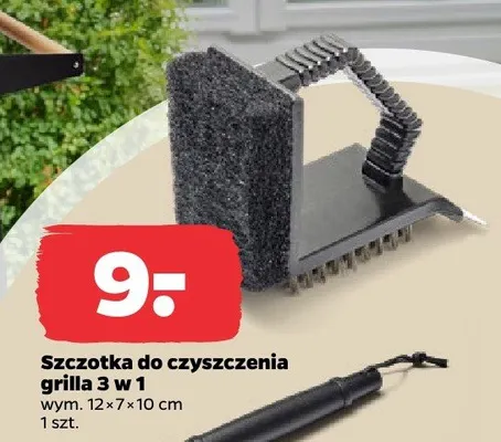 Szczotka do czyszczenia grilla 3 w 1 promocja w Netto