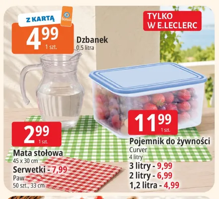 Mata stołowa 45x30cm promocja w Leclerc