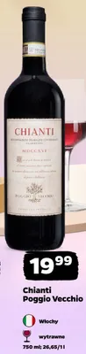 Wino czerwone wytrawne Chianti Poggio Vecchio Włochy promocja w Netto