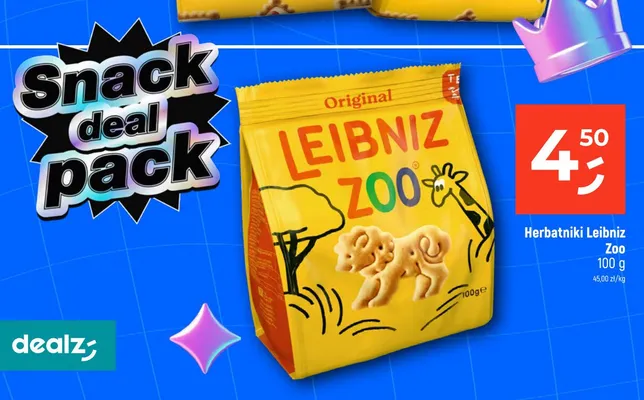 Herbatniki Leibniz Zoo Original promocja w Dealz