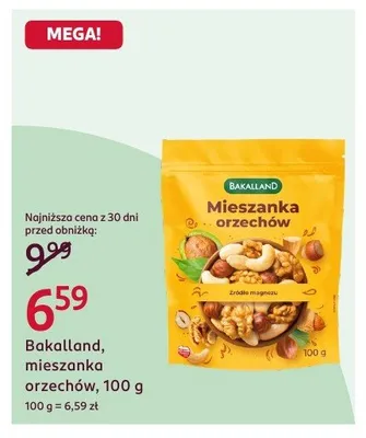 Mieszanka orzechów Bakalland promocja w Rossmann