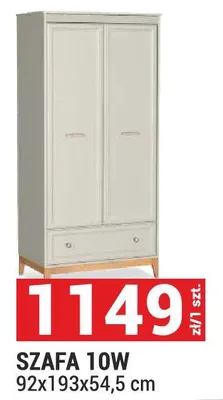 Szafa 10W 92x193x54,5 cm promocja w Merkury Market