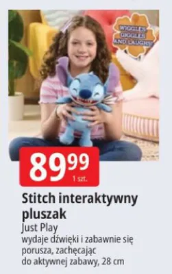 Stitch interaktywny pluszak 28cm promocja w Leclerc