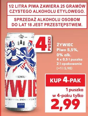 Piwo Żywiec promocja w Kaufland