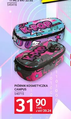 Piórnik kosmetyczka Campus promocja w Selgros