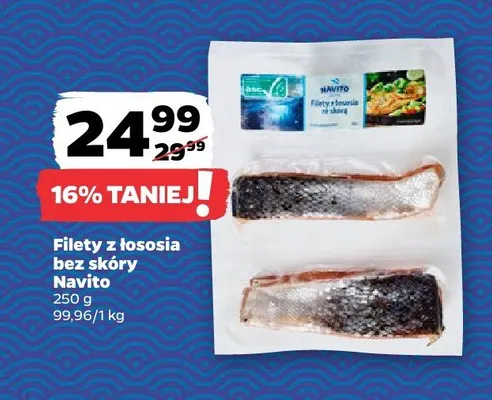 Filety z łososia bez skóry promocja w Netto