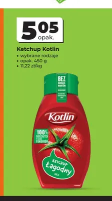 Ketchup Kotlin Łagodny promocja w Odido