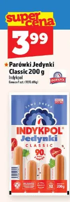 Parówki Jedynki Classic Indykpol promocja w TOPAZ