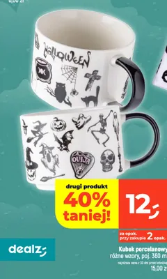 Kubek porcelanowy 360 ml promocja w Dealz