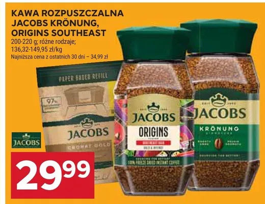 Kawa rozpuszczalna Jacobs Krönung, Origins Southeast promocja w Stokrotka