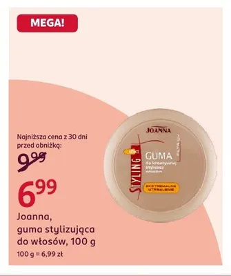 Guma stylizująca do włosów Joanna promocja w Rossmann