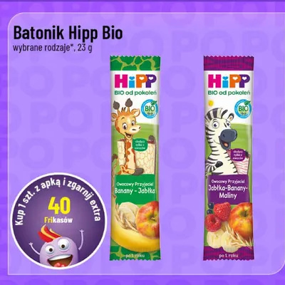 Batonik Hipp Bio Banany Jabłka promocja w POLOmarket