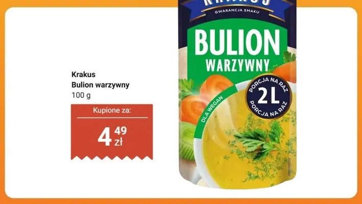 Bulion warzywny Krakus promocja w Dino