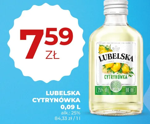 Likier Lubelska Cytrynówka promocja w Duży Ben