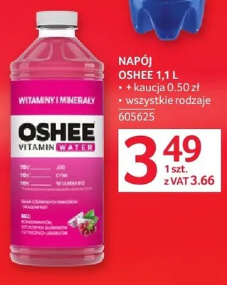 Napój Oshee 1,1l promocja w Selgros