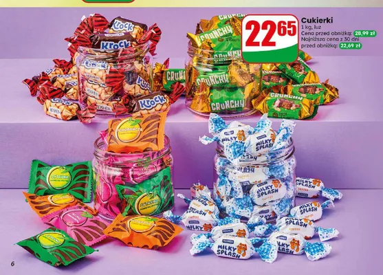 Cukierki Roshen Milky Splash promocja w Dino