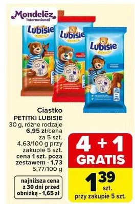 Ciastko petitki różne rodzaje promocja w Carrefour