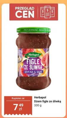 Dżem figle ze śliwką promocja w Dino