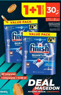 Kapsułki do zmywarki Quantum Fresh promocja w Dealz