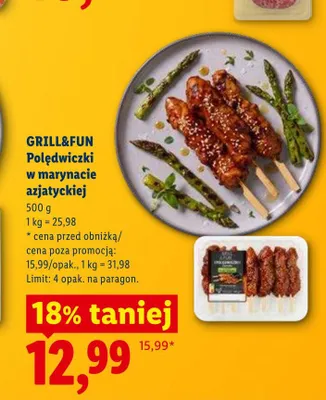Polędwiczki w marynacie azjatyckiej Grill&Fun promocja w Lidl