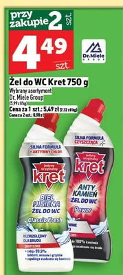 Żel do WC Kret promocja w TOPAZ