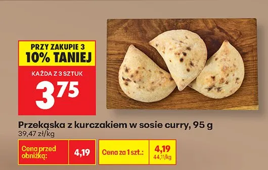 Przekąska z kurczakiem w sosie curry promocja w Biedronka