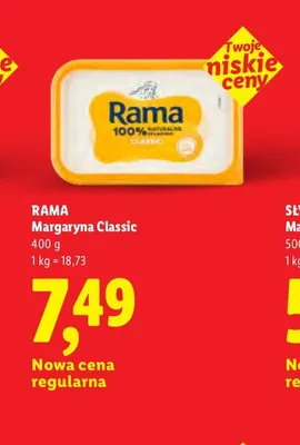 Margaryna Classic Rama promocja w Lidl