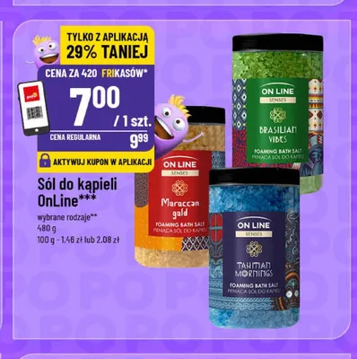 Sól do kąpieli OnLine Senses Brasilian Vibes promocja w POLOmarket