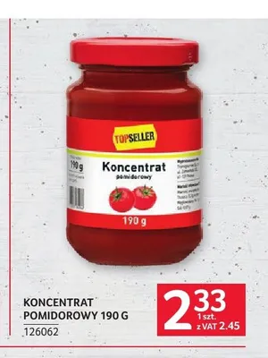 Koncentrat pomidorowy Topseller promocja w Selgros