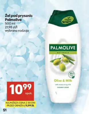Żel pod prysznic Palmolive Naturals Olive & Milk promocja w Delikatesy Centrum