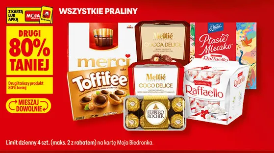 Praliny Meltie Cocoa Delice promocja w Biedronka