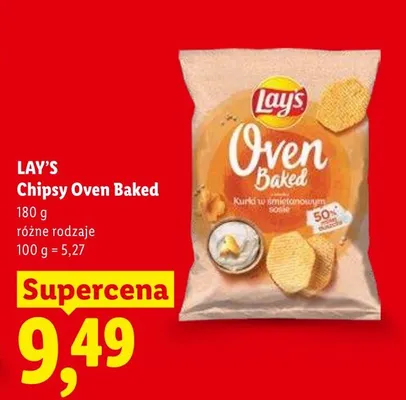Chipsy Oven Baked różne rodzaje promocja w Lidl