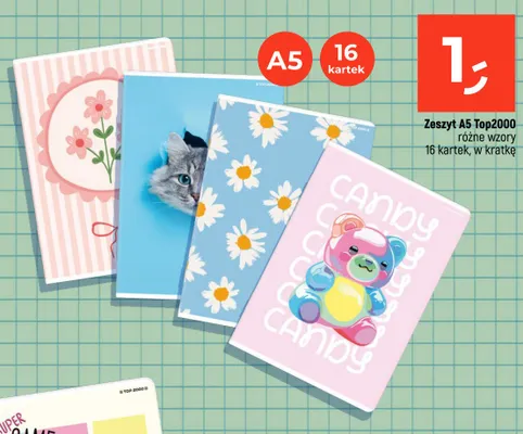 Zeszyt A5 Top2000 promocja w Dealz