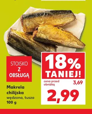 Makrela chilijska wędzona tusza promocja w Kaufland