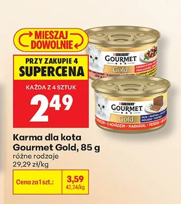 Karma dla kota Gourmet Gold promocja w Biedronka