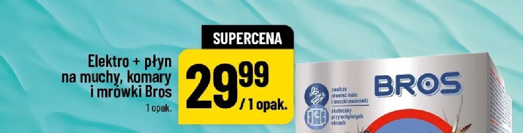 Elektro + płyn na muchy komary i mrówki Bros promocja w POLOmarket