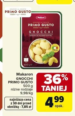 Makaron GNOCCHI PRIMO GUSTO promocja w Carrefour