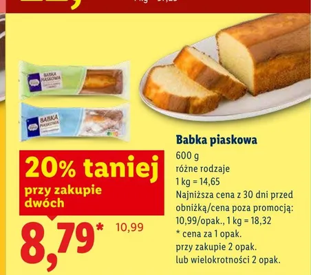 Babka piaskowa promocja w Lidl