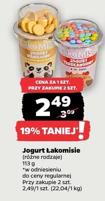 Jogurt Łakomisie promocja w Netto