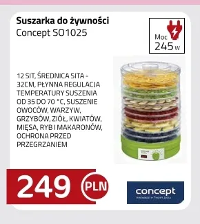 Suszarka do żywności Concept SO1025 promocja w kakto.pl