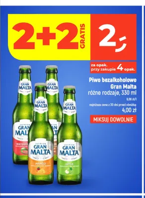 Piwo bezalkoholowe Gran Malta promocja w Dealz