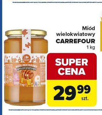 Miód wielokwiatowy Carrefour promocja w Carrefour Market
