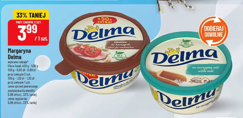 Margaryna Delma promocja w POLOmarket