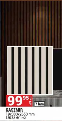 Akustyczna lamela na filcu Kaszmir 19x300x2650mm Parquet&Mercado promocja w Merkury Market