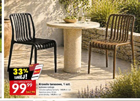 Krzesło tarasowe promocja w Twój Market