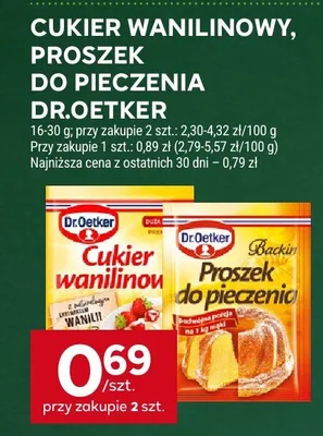 Cukier wanilinowy promocja w Stokrotka