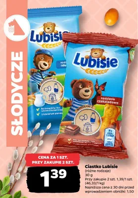 Ciastko Lubisie, różne rodzaje promocja w Netto